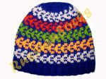 Дагестанская синяя шапка с разноцветными стрелочками