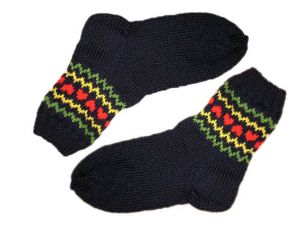 Вязаные носки шерстяные носки ручной вязки подарок на день святого валентина вязаные валентинки